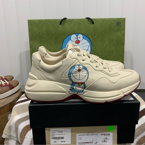 doraemon shoes gucci